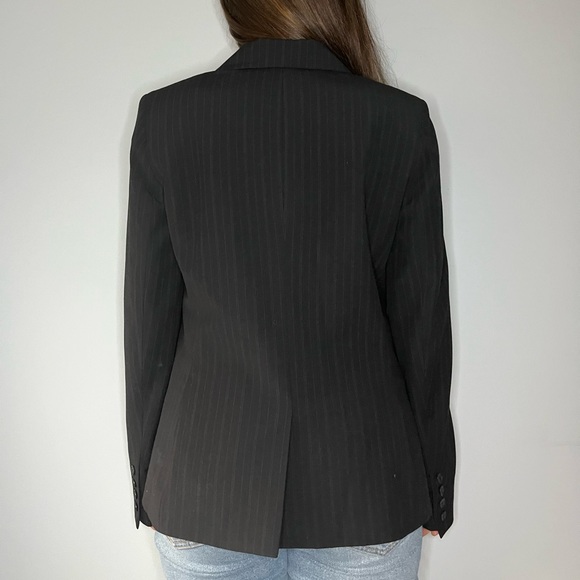 CALVIN KLEIN Pinstripe Black Blazer - Picture 3 of 6